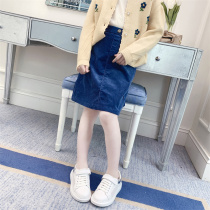 Girls Skirt Spring and Autumn Style 2021 New Fashion Joker Children Corduroy Skirt High Waist Children Short Skirt