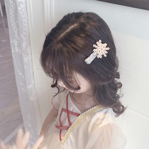 Childrens hairclip baby hairpin small clip Korean fashion pink girls Elsa princess sui fa headdress hairclip summer