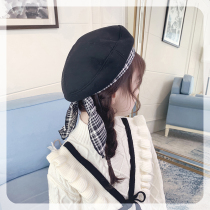 The girl hat Navy style 2021 autumn and winter New Fashion childrens hat autumn foreign childrens beret