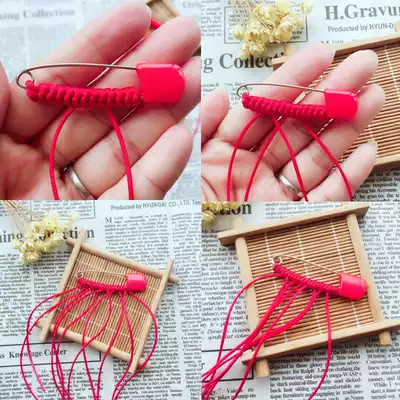 Evil pin baby pendant diy baby pregnant woman newborn peach wood evil evil shock red rope accessories