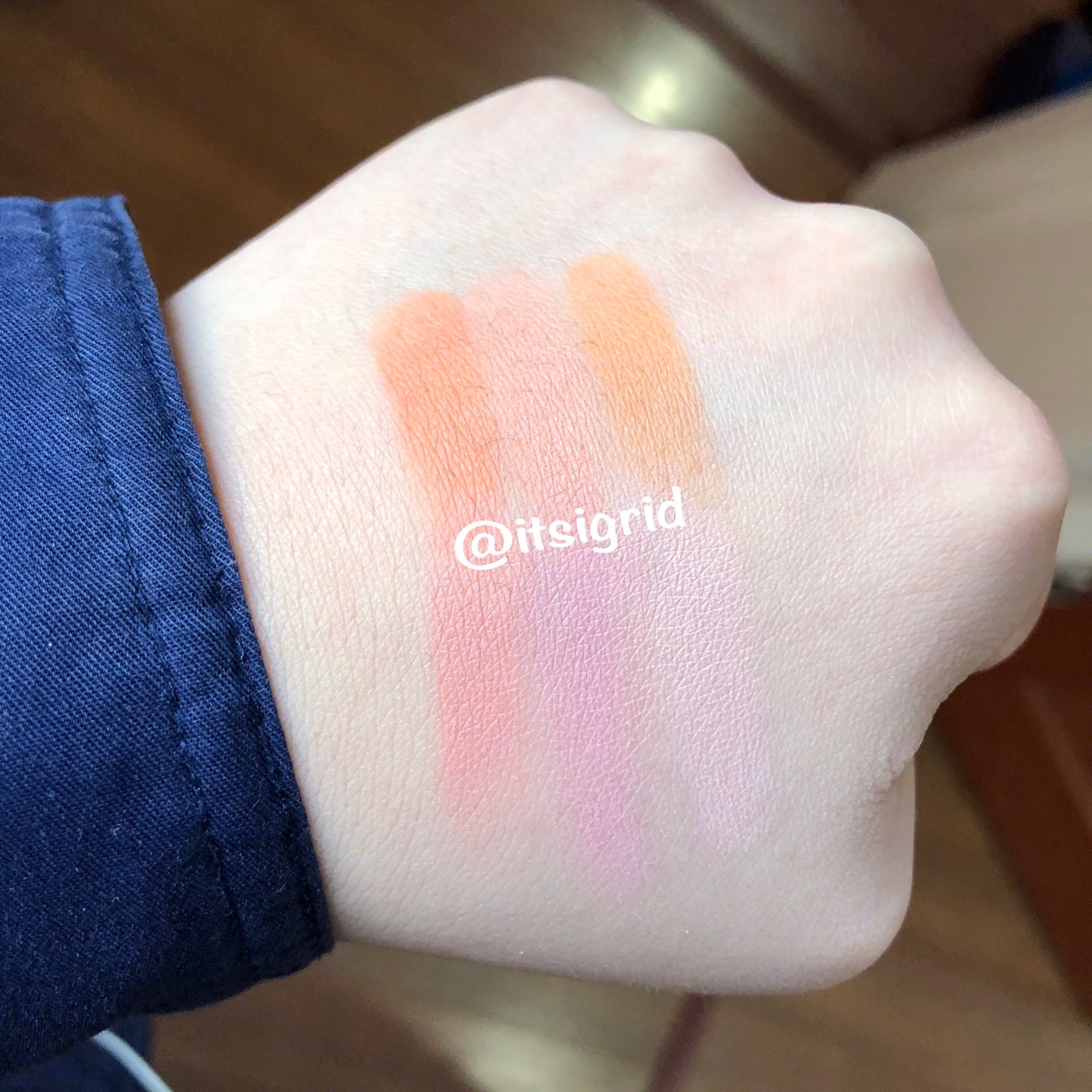 Hàn Quốc 3CE 10 Anniversary Limited Edition Six Color Blush Môi Cheek Pan 6 Màu Apricot Orange Pink Peach Highlight Sửa mũi - Blush / Cochineal má hồng sunnies face