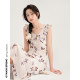 Ouyang Xi <Paris Old Dream> French ruffle butterfly A-line long skirt for women spring high-waisted slim dress