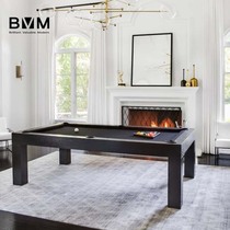 Yanylon (BVM) billiard table standard adult home table football table American black eight-flower style nine balls 