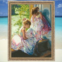 dim35280 Ballet girl cross embroidery drawing the source file XSD