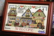 JL 267 Country Shop Cross Embroidery Redraws Source File XSD Small House