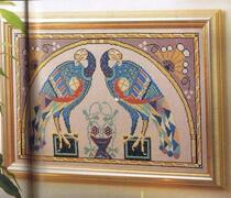 13014 Peacock cross stitch picture redraw saga source file XSD