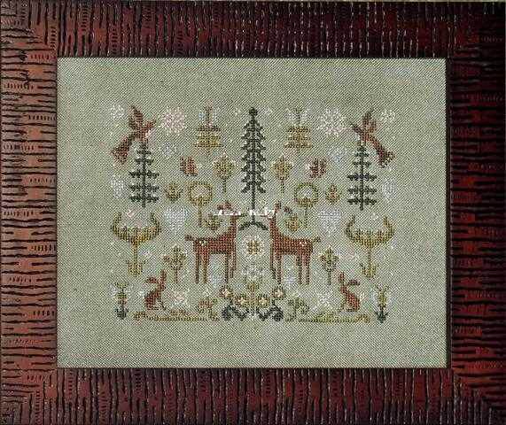 11801 Spring Snow small deer 107-80-5 Cross embroidered map redrawing source file XSD-Taobao