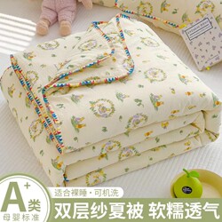 Class a Summer Cooling Quilt, Pure Cotton, Machine Washable, Air-Conditioning Quilt, Summer Cooling Quilt, Double, Children'S, Single, Thin Small Quilt