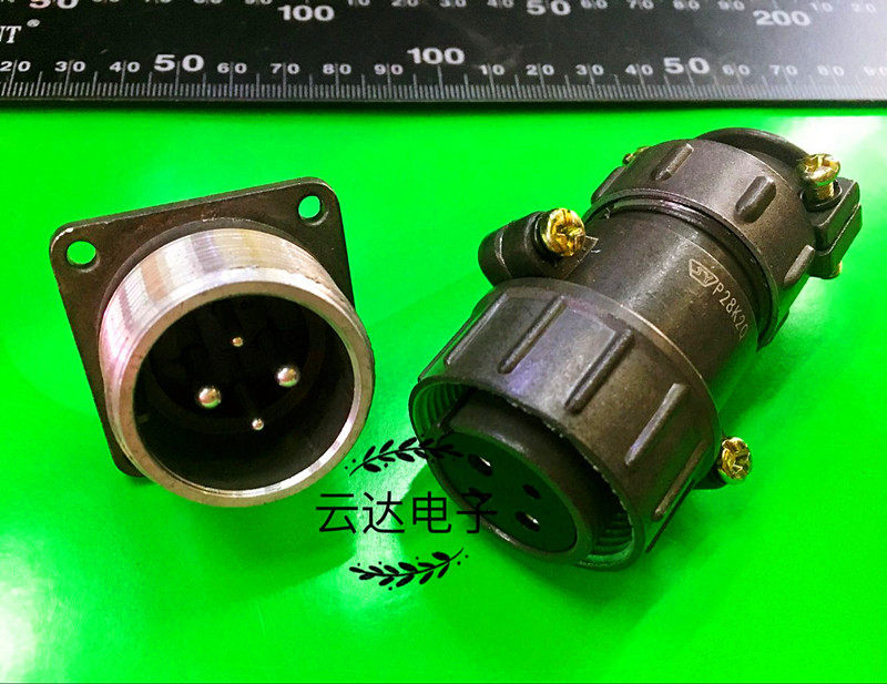 Air plug holder P28-4 Core round connector P28K2Q P28J2A2 coarse 2 fine navigation inserts cable head-Taobao