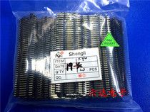 2 0MM double plastic single row straight needle 1*40p total needle length 19MM single row pin 40p all copper gold plated 19MM