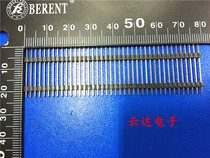 2 0MM double plastic single row straight needle 1*40p total needle length 22MM single row pin 40p all copper gold plated 22MM