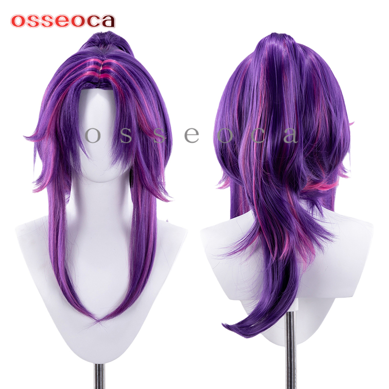 Osseoca Cosplay Wig Nagan Lady Blue and Purple Wig