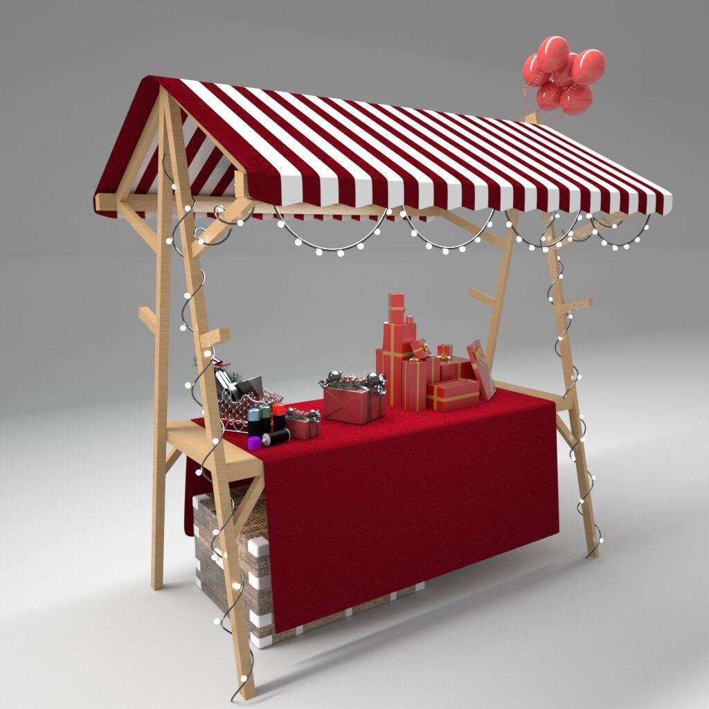 Stalls, outdoor scaffolding, stalls, real wooden Bazaar, mobile, night market, snack stalls, promotional vehicles