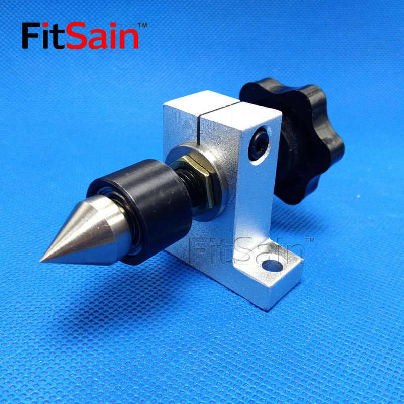 FitSain-telescopic tail seat top woodworking lathe gyrating thimble tail seat DIY Buddha swivel thimble
