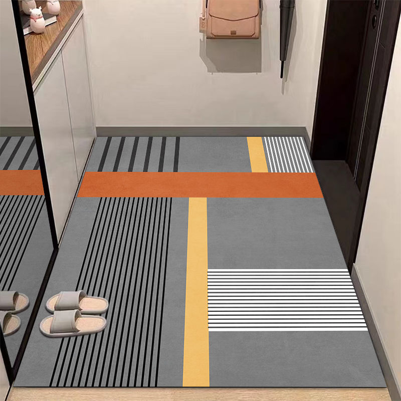 Kitchen bathroom non-slip diatom mud coffee table mat light luxury entry door mat entrance mat small carpet floor mat can be customized