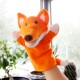 Fox and Crow hand puppet toy doll with movable mouth and hand doll plush ລະຄອນເລື່ອງການປະຕິບັດຂອງເດັກນ້ອຍ