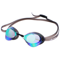 Yingfa plated goggles Professional small frame training competition Chrome film swimming glasses waterproof and anti-fog shell type