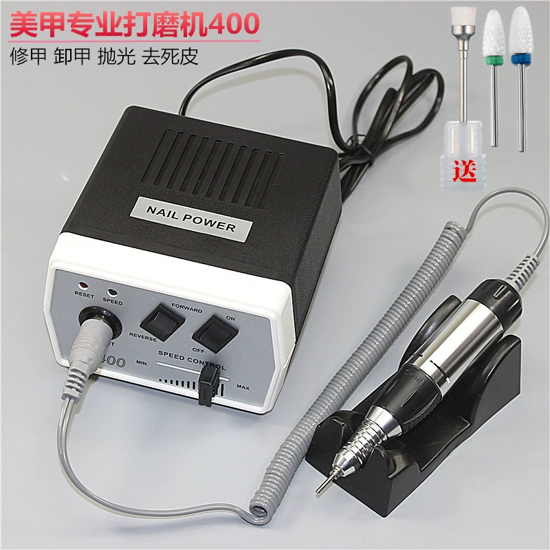 400 máy đánh bóng móng tay chuyên nghiệp Power Tool pha lê đèn chiếu tẩy móng tay sơn móng tay tẩy tế bào chết - Công cụ Nail