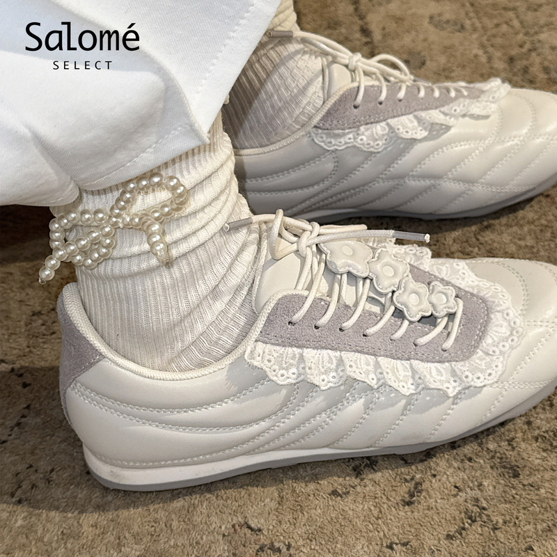 Salome | Lestream Lace Ballet Retro Casual Football Shoes