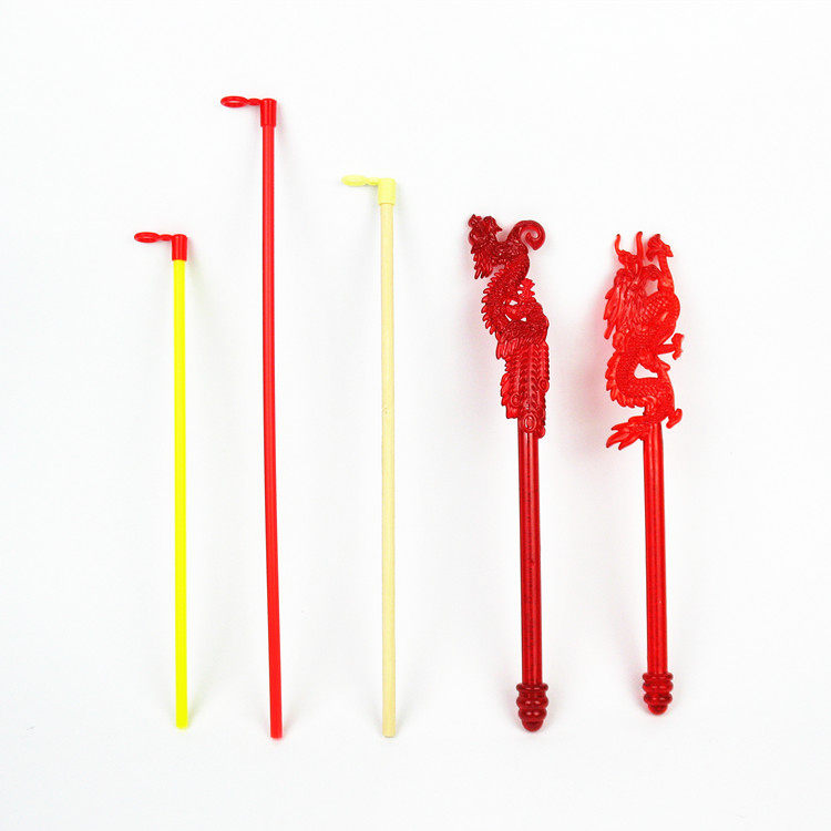 Ding Cheng new lantern portable stick DIY children's toy handle factory direct plastic wood pole spot
