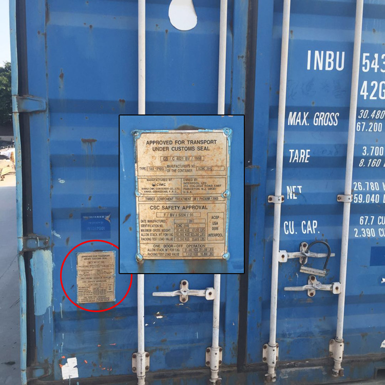 Tùy chỉnh thép không gỉ container biển báo container container container kiểm tra an ninh container tên nơi - Thiết bị đóng gói / Dấu hiệu & Thiết bị
