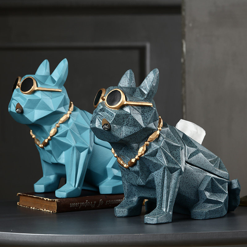 Nordic cute tissue box creative home living room bedroom high-end dining room French bucket ins toilet paper box personality bedside