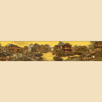 Nanxiang Old Dream Eight-foot Banner Jiangnan Character City Customs Soft Mounted Famous Chinese Painting Calligraphy and Painting Zhang Xiaoyou