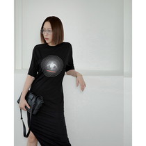 Z boss quality printed T-shirt quality feel fit basic cotton solid color Street short sleeve top