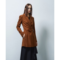 Z boss modern temperament suit women 120 Italian wool Joker asymmetric X-shaped cut coat women