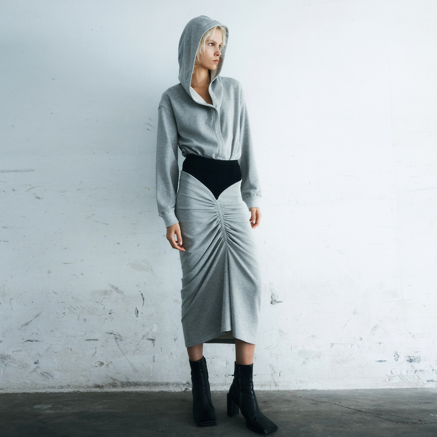 Z Boss Kapuze lässige Silhouette mit Schritt pullover
