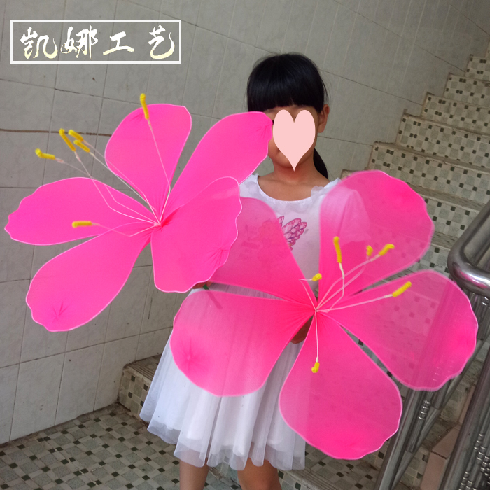 Wedding background decoration silk screen flower simulation theatrical performance dance performance performance props holding flowers Bauhinia