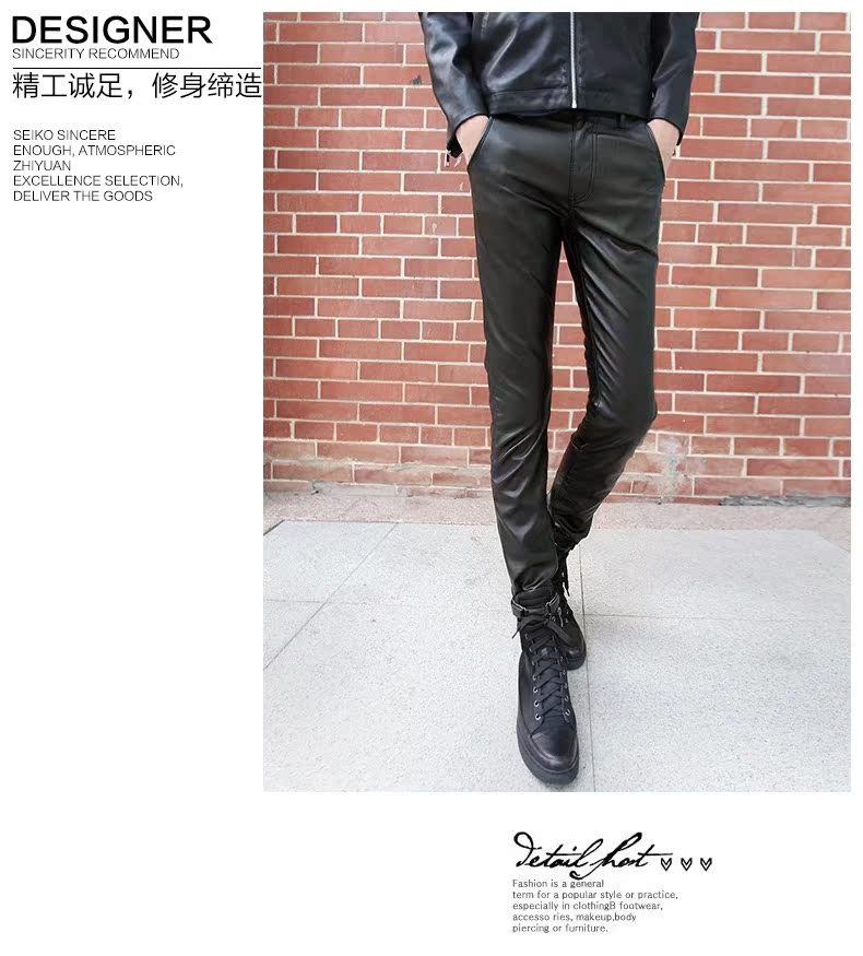 Pantalon cuir homme - Ref 1484744 Image 12