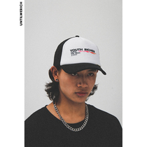  UNTILWERICH RETRO NET HAT BASEBALL HAT MENs STREET NATIONAL TIDE FLAME CURVED HAT DUCK TONGUE COUPLE HAT