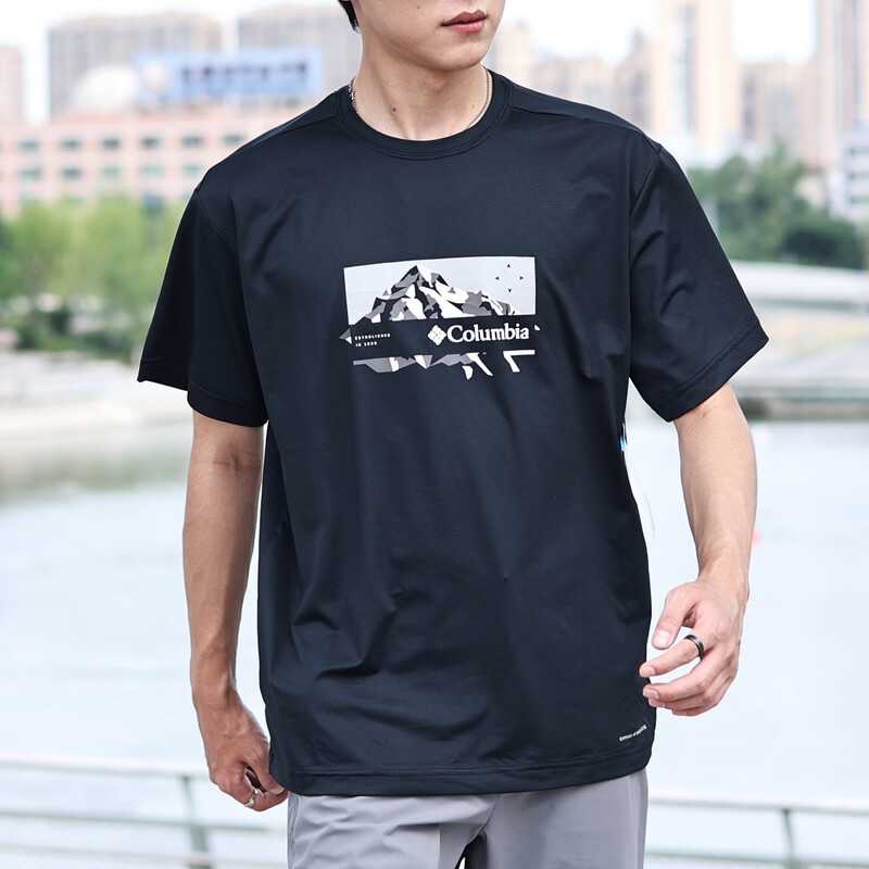 Columbia Quick-Drying Short-Sleeved Men's Spring and Summer Outdoor Sports Omi Moisture-Absorbent and Breathable T-Shirt Ae9642 Columbia Quick-Drying Short-Sleeved Men's Spring and Summer Outdoor Sports Omi Moisture-Absorbent and Breathable T-Shirt Ae9642
