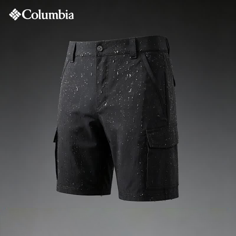 Columbia Men's Shorts 26 Spring and Summer New Sports Outdoor Water-Repellent Lightweight Five-Quarter Pants Ae5313