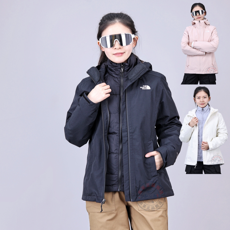 The North Face Women's 25 Autumn and Winter Outdoor Waterproof 550 Fill down Three-In-One Jacket 8Gk6 The North Face Women's 25 Autumn and Winter Outdoor Waterproof 550 Fill down Three-In-One Jacket 8Gk6
