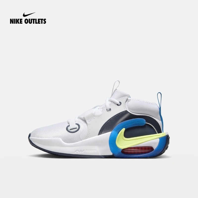 Nike Nike Children's Shoes for Men and Women, Spring and Summer New Outdoor Outlets Big Children's Practical Basketball Shoes Fb2689