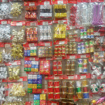 Christmas decorations Christmas tree pendant bow snowman tree top star gift bag color ball Santa Claus ribbon