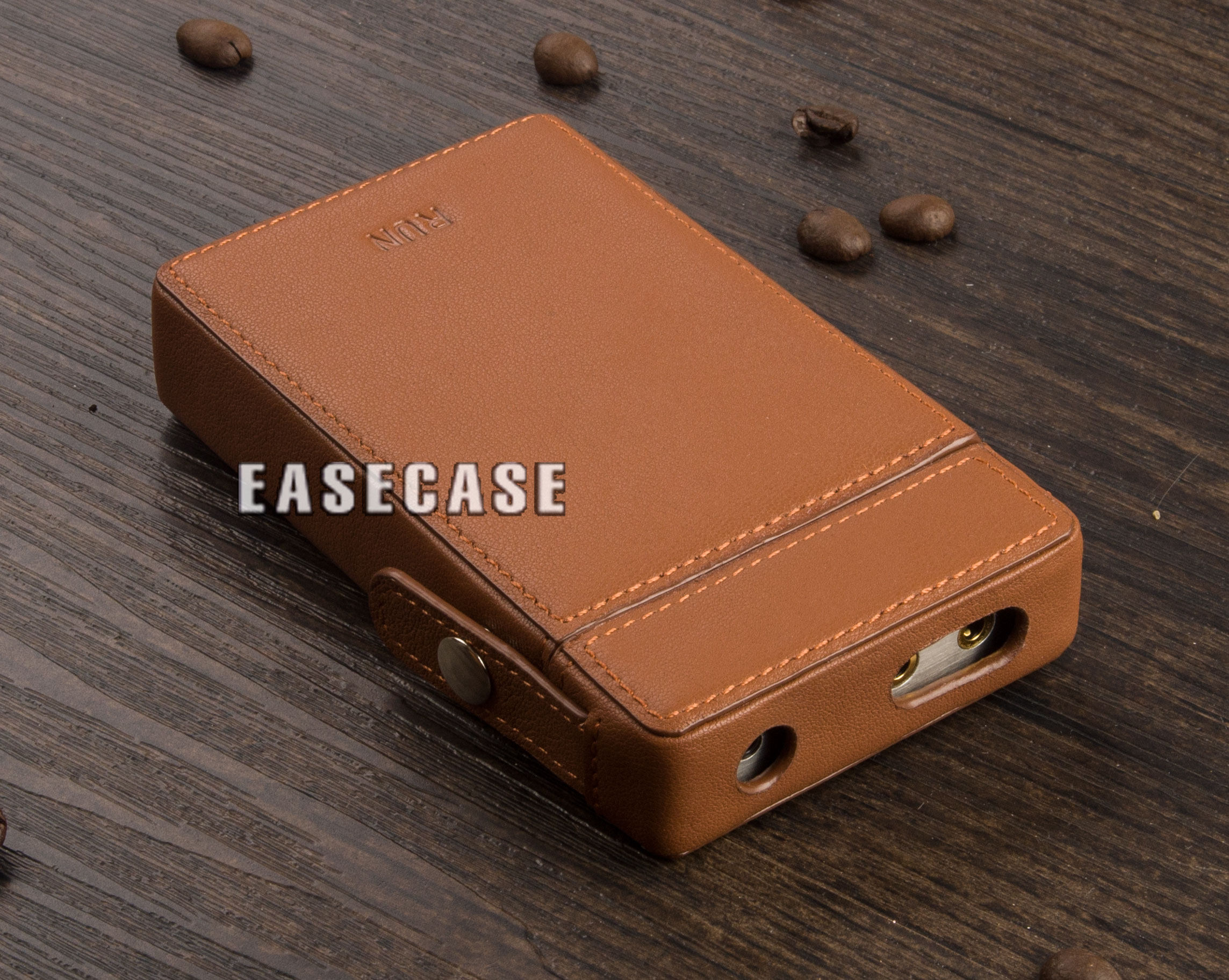 HIBY RS6 Player Leather Case R6 Coal Leather Box can be mounted with loose headphones and customized