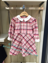 Clothes-in-clothing special cabinet Domestic 21 years Spring Festival girl turned-over plaid one-piece dress OWB1223B