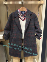 Clothing for childrens clothing special cabinet Domestic 21 years of spring style boy plaid wool great coat JWB1101D