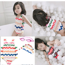 ins Children's Swimsuit Girls Infants 2 Girls Princess Skirt Style Cute 4 Korean Hot Springs 1-3 Baby 5 Combo 6 Years