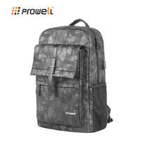 Plewy Prowell school bag male backpack Leisure computer bag 15 6-inch double shoulder bag USB charging device