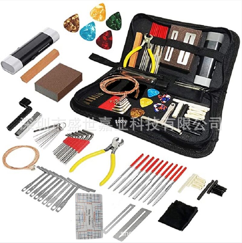 гитарный набор из 72 предметов Daquan guitar repair and maintenance kit аксессуары для гитары Изображение 1