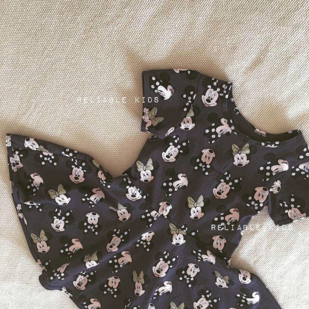 ┖Reliable Kids┑Customized hot spot butterfly bow Minnie Mouse all cotton dress