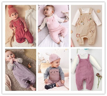 Spot next childrens clothing girl pink purple floral rabbit ears strap pants jumpsuit suit