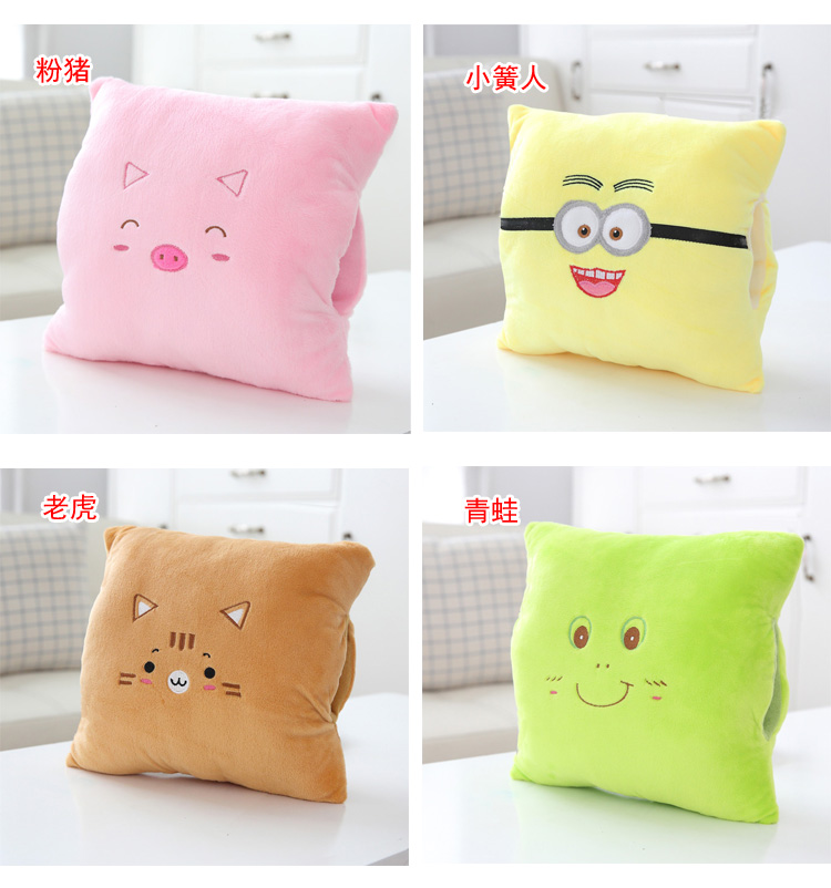Còng tay ấm hoạt động gối ngủ sáng tạo quà tặng nhỏ ngủ trưa gối gối tay ống văn phòng trở lại đệm gối trở lại gối tựa chống đau lưng