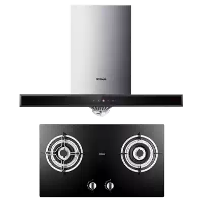 Robam boss 8015 7B28 large suction range hood gas stove