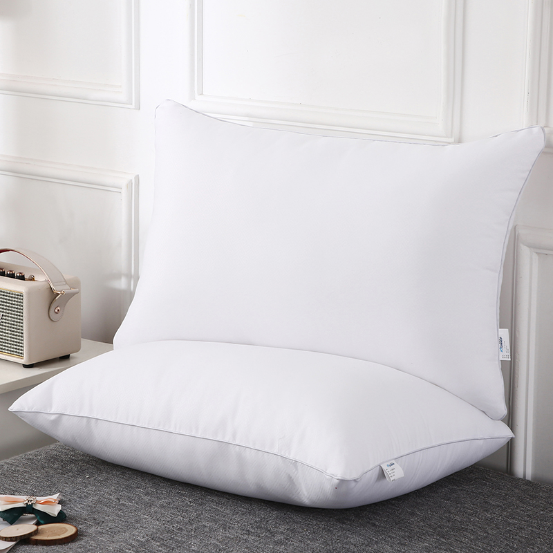 Muji workshop pillow core pillow down velvet neck guard high elastic cotton pillow bedding home dormitory single double pillow