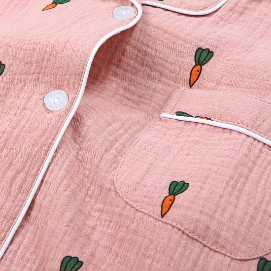 Bộ đồ ngủ mùa xuân và mùa thu nam nữ đôi bông cotton đôi bông dài tay phục vụ nhà phù hợp với sinh viên đại học mặc bộ đồ mặc nhà mùa hè đẹp